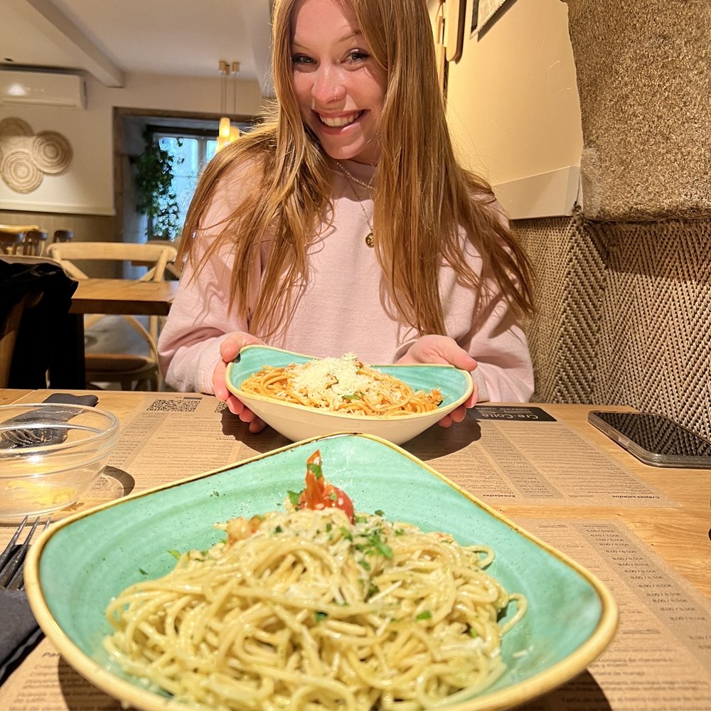 Cre-Cottê - Pesto pasta with shrimp and spaghetti - Creperies Near Me - Santiago de Compostela, C Cre-Cottê - Pesto pasta with shrimp and spaghetti - Creperies Near Me - Santiago de Compostela, C