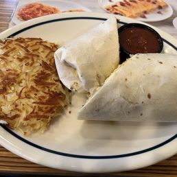 Breakfast Wrap with hash-browns Breakfast Wrap with hash-browns