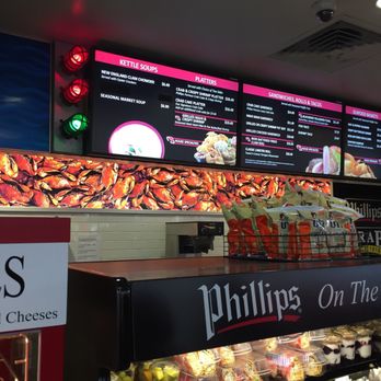 Phillips Seafood Express - menus on the wall - Seafood Near Me - Aberdeen, Maryland