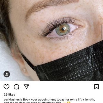 Park Lashes - My natural set of lashes, just like I wanted it! - Eyelash Service Near Me - Santa Monica, California