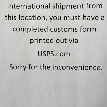 US Post Office - Internationl Shipping Notice - Post Offices Near Me - Blue Diamond, Nevada US Post Office - Internationl Shipping Notice - Post Offices Near Me - Blue Diamond, Nevada