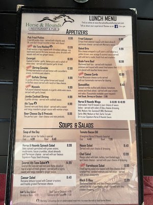 Menu photo 3 Horse & Hounds Restaurant Ocala, FL