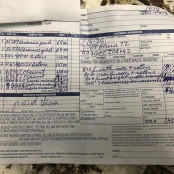 All Automotive Repairs - Receipt - Auto Repair Near Me - Beaverton, Oregon All Automotive Repairs - Receipt - Auto Repair Near Me - Beaverton, Oregon