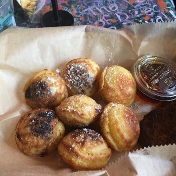 Katalina's - Nutella pancake balls and vegetarian sausage - mouthwatering. - Breakfast & Brunch Near Me - Columbus, Ohio Katalina's - Nutella pancake balls and vegetarian sausage - mouthwatering. - Breakfast & Brunch Near Me - Columbus, Ohio