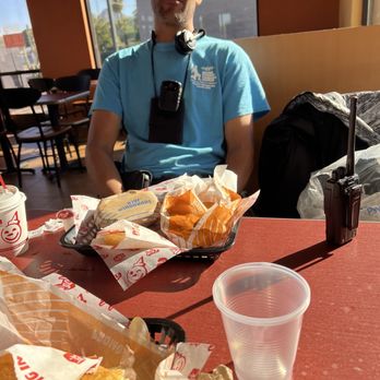 Jack in the Box - Israel enjoying his meal - Fast Food Near Me - Phoenix, Arizona