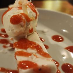 Bamboo Sushi - Haupia a great take on Haupia pie so creative
