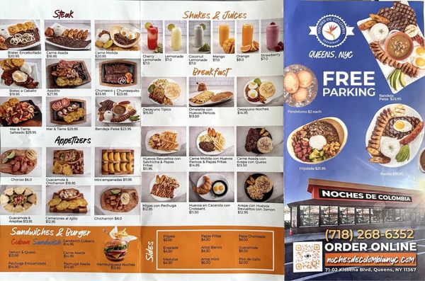 Menu photo 4 Noches De Colombia Flushing, NY