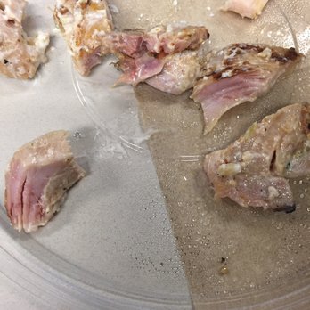 Fields Good Chicken - Pink undercooked chicken from Zeus bowl - disgusting and inedible - Salad Near Me - New York, New York