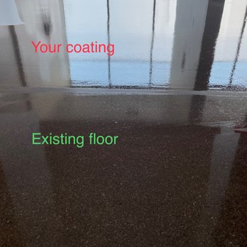 Garage Floor Coating - Notice the rough hammered texture. - Flooring Near Me - Phoenix, Arizona