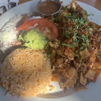 Riverside Grill & Bar - Chilaquiles with chorizo ( not in the menu u have to ask for chorizo mixed in ) so good - Breakfast & Brunch Near Me - Chino, California