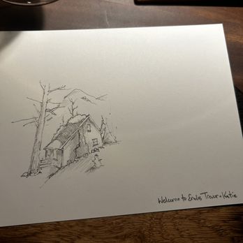 Enclos - Larry's winter cottage drawing welcoming us - French Near Me - Sonoma, California Enclos - Larry's winter cottage drawing welcoming us - French Near Me - Sonoma, California