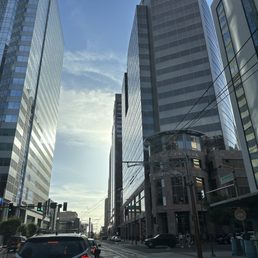Driving through downtown Phoenix