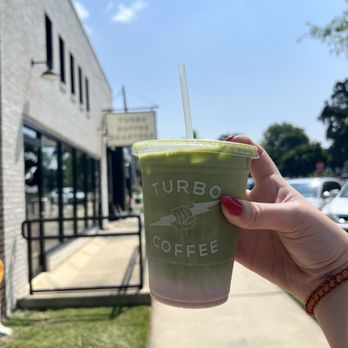 Turbo Coffee - Iced strawberry matcha - Coffee & Tea Near Me - Tuscaloosa, Alabama