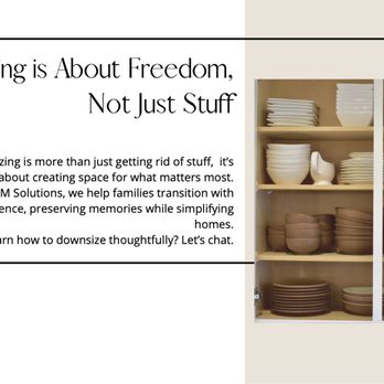 Kalm Solutions - Downsizing is about more than just the item, we take spaces that may be full and help you downsize to focus on the things you love. - Home Organization Near Me