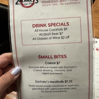 Zachary's Chicago Pizza - Lunch menu - Pizza Near Me - Oakland, California Zachary's Chicago Pizza - Lunch menu - Pizza Near Me - Oakland, California