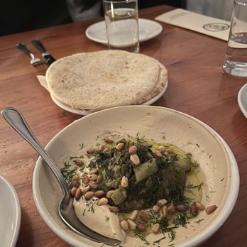 Mediterranean Exploration - Leek hummus! - Mediterranean Near Me - Portland, Oregon