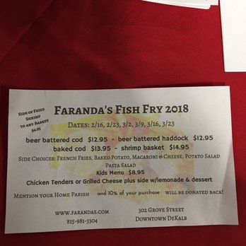 Faranda's Banquets - Faranda's Fish Fry 2018 - Venues & Event Spaces Near Me - DeKalb, Illinois
