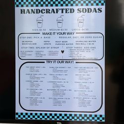 Downtown Sweet Spot - Menu