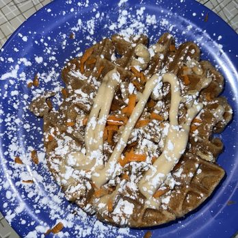 Somewhere in Time Cafe - Carrot cake waffle - Breakfast & Brunch Near Me - Mystic, Connecticut