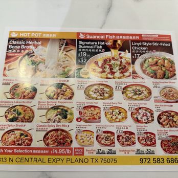 Yonny - Menu Front - Chinese Near Me - Plano, Texas