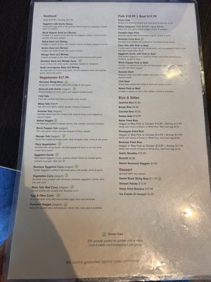 Menu photo 2 Burma Place San Diego, CA