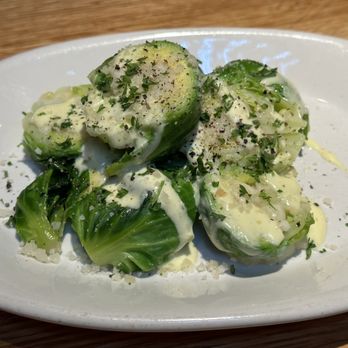 Hillstone - Brussel sprouts with lemon aioli appetizer $10 - Salad Near Me - Houston, Texas