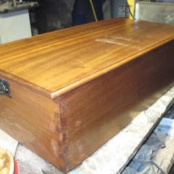 Tom Libby Woodworking Teacher - Mahogany, dovetailed hope chest