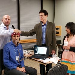 Moreno Jorge, DO - Center for Wellness - Dr. J, having a QEEG in Dallas, Texas with ACIM (Academy of Complimentary and Integrative Medicine).