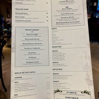 Salt & Ivy - Beverage Menu on October 26, 2025 - New American Near Me - Las Vegas, Nevada