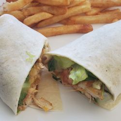 Nick's Pub And Grille - Chicken spiede wrap with fries