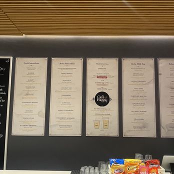 Cafe Happy - menu - Bubble Tea Near Me - Seattle, Washington Cafe Happy - menu - Bubble Tea Near Me - Seattle, Washington