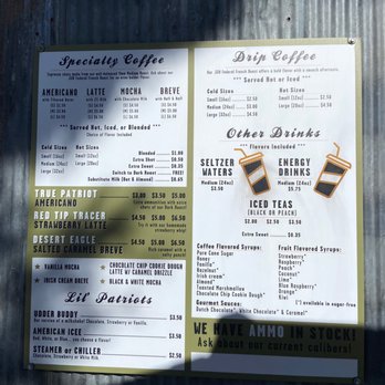 Americano Ammunition Coffee - Coffee & Tea Near Me - Queen Creek, Arizona Americano Ammunition Coffee - Coffee & Tea Near Me - Queen Creek, Arizona