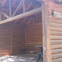 Black Mountain Forest Recreation Area - Shelter and outhouse at #12