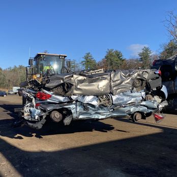 Salisbury Auto Salvage - Junk cars after being crushed and on their way to be recycled! - Junkyards Near Me - Salisbury, Massachusetts Salisbury Auto Salvage - Junk cars after being crushed and on their way to be recycled! - Junkyards Near Me - Salisbury, Massachusetts