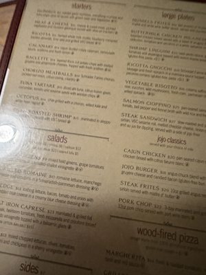 Menu photo 2 JoJo Wine Bar & Bistro Pittsford, NY