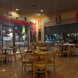 the dining area