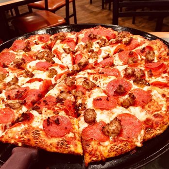 Round Table Pizza - Pepperoni and Sausage Large Pizza - Pizza Near Me - Orange, California Round Table Pizza - Pepperoni and Sausage Large Pizza - Pizza Near Me - Orange, California