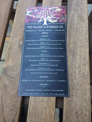 Menu photo 5 The Village Flatbread Calgary, AB Menu photo 5 The Village Flatbread Calgary, AB