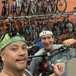 DICK'S Sporting Goods - Robert is the man!  Pro at what he does.  Great service and he even told me about a nice ridge line bike trail near cayote creek.