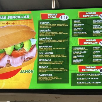 Las Tortas Locas - Menu as of Jan 2019 - Mexican Near Me - Chamblee, Georgia Las Tortas Locas - Menu as of Jan 2019 - Mexican Near Me - Chamblee, Georgia