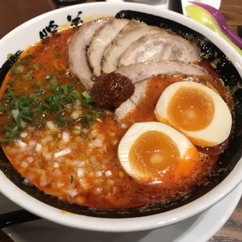 Ramen Danbo - Miso Rekka Ramen w/ extra pork belly, spice "all the way up," egg, rich broth, and thin and firms noodles. Absolutely fantastic. - Ramen Near Me - Seattle, Washington