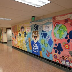 Promiseland Murals - Sugartown Elementary artist in residency mural project