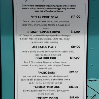 Da Soriano Grindz - Menu 5/31/2026 - Filipino Near Me - Kahului, Hawaii Da Soriano Grindz - Menu 5/31/2026 - Filipino Near Me - Kahului, Hawaii