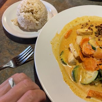 Aloy Thai Cuisine - Curry for me - spice not mixed in - crunchy carrots (I liked) - good for leftovers as well - Thai Near Me - Boulder, Colorado Aloy Thai Cuisine - Curry for me - spice not mixed in - crunchy carrots (I liked) - good for leftovers as well - Thai Near Me - Boulder, Colorado