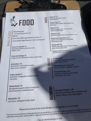 Menu photo 4 Dio Mio Denver, CO