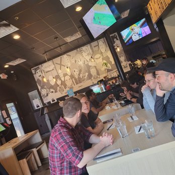 Ramen Kumamoto - Anime playing on Multiple screens while getting ready to enjoy good food. - Ramen Near Me - Newark, Delaware Ramen Kumamoto - Anime playing on Multiple screens while getting ready to enjoy good food. - Ramen Near Me - Newark, Delaware