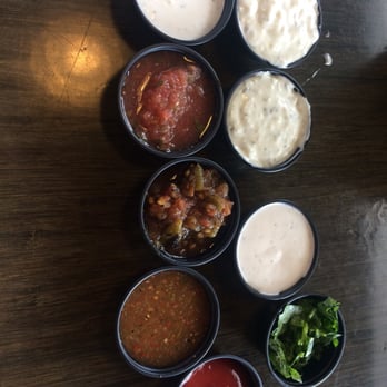 California Fish Grill - Stocked up on all the sauces, lol! - Seafood Near Me - Brea, California California Fish Grill - Stocked up on all the sauces, lol! - Seafood Near Me - Brea, California