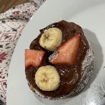 Friendly Donuts - Inside the Strawberry Banana Nutella Dossant - Donuts Near Me - Orange, California Friendly Donuts - Inside the Strawberry Banana Nutella Dossant - Donuts Near Me - Orange, California