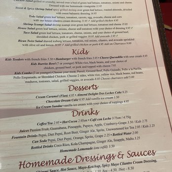 Surrender Cafe - Menu - Latin American Near Me - Woodbridge, New Jersey