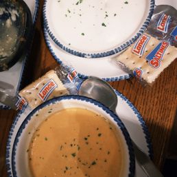 New England Clam Chowder Lobster Bisque New England Clam Chowder Lobster Bisque
